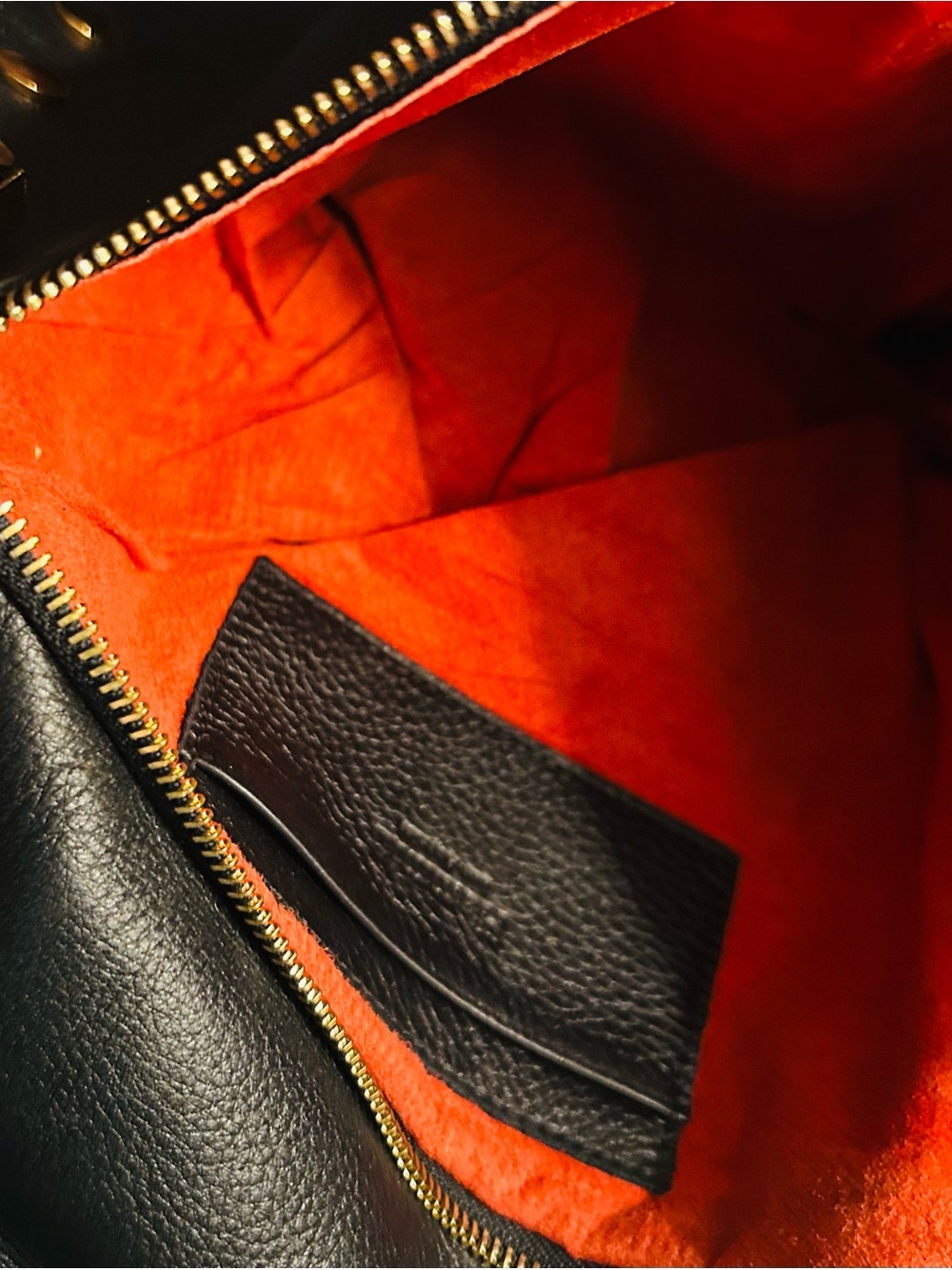 Hammitt Black Leather Crossbody with Gold Grommets - Picture 8 of 13